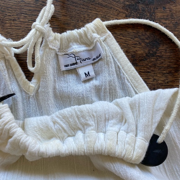 Vintage y2k white gauzy tank top - Picture 2 of 4